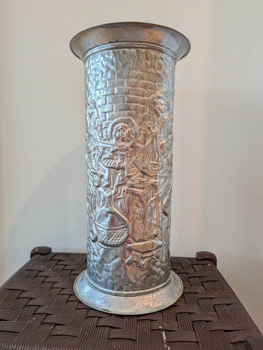 Vintage English embossed umbrella stand