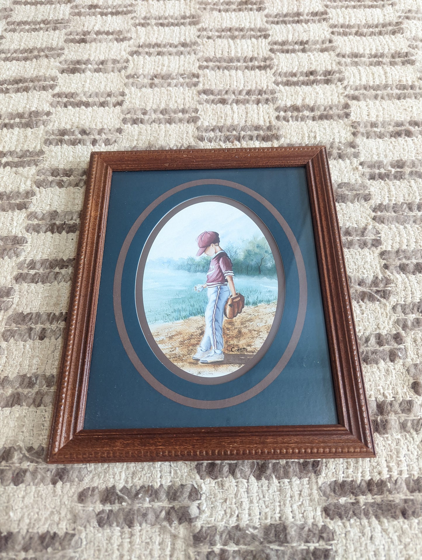 Little League Baseball ⚾ Player Print in Wood Frame (8x10)