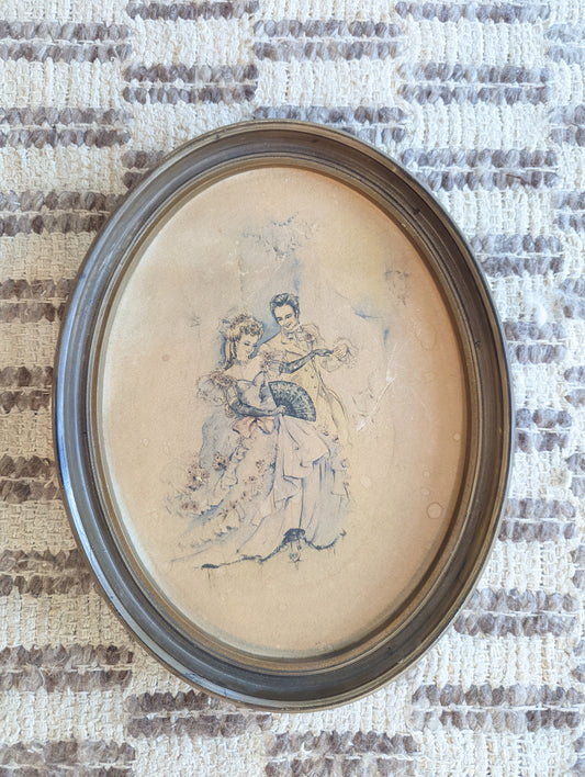 Vintage Oval Art