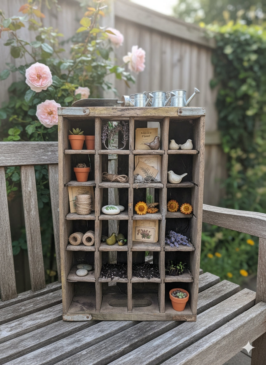 Coke Crate Chippy Trinket Shelf