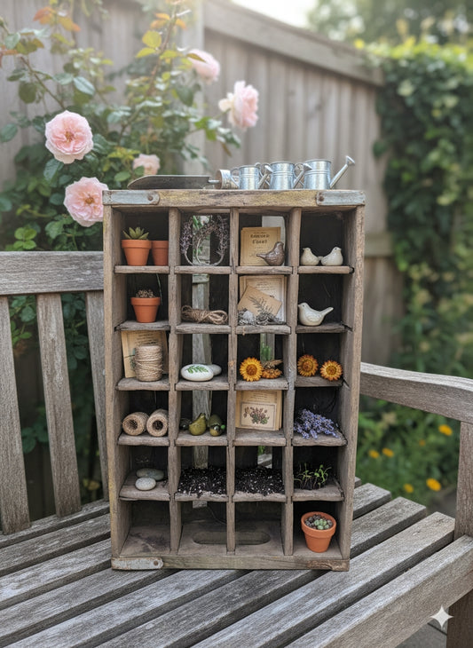 Coke Crate Chippy Trinket Shelf