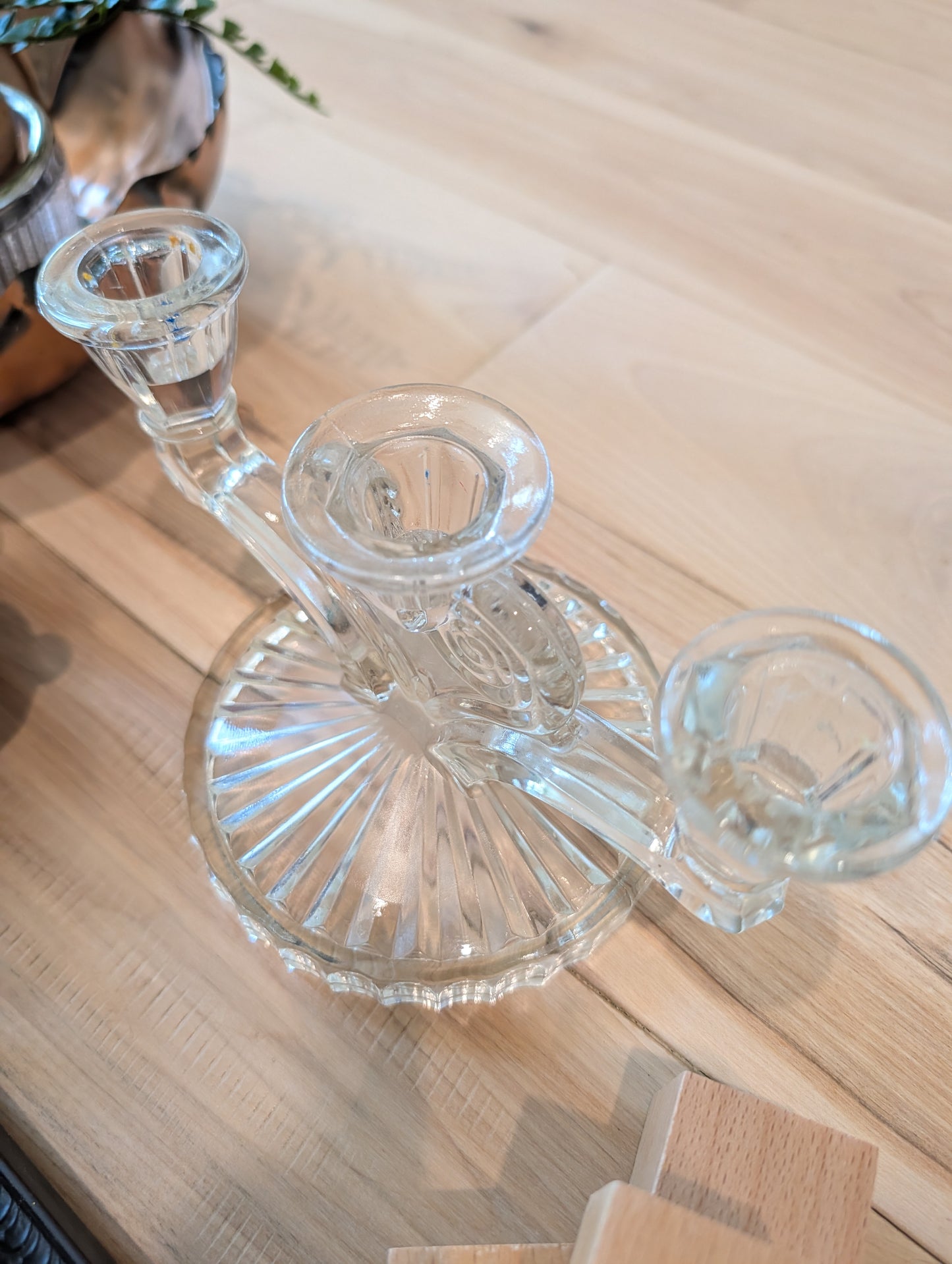 Glass Candle Holder
