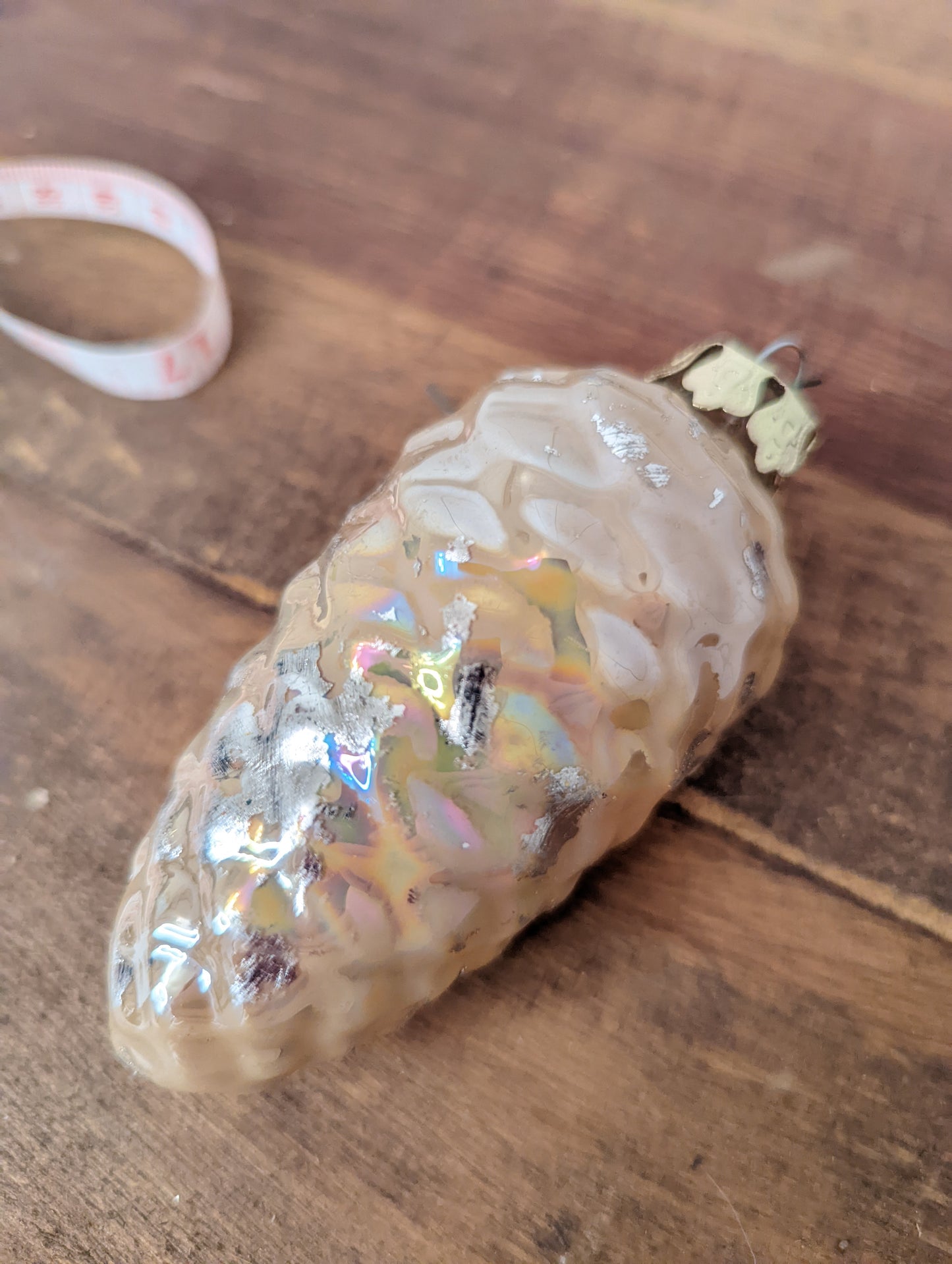 Glass Pinecone Ornament