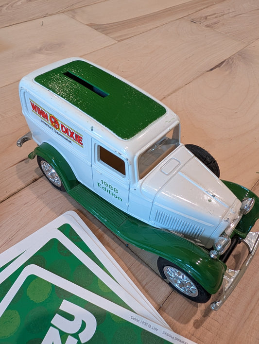 Vintage 1988 ERTL 1932 Ford Panel Delivery Truck Bank – Winn-Dixie Edition