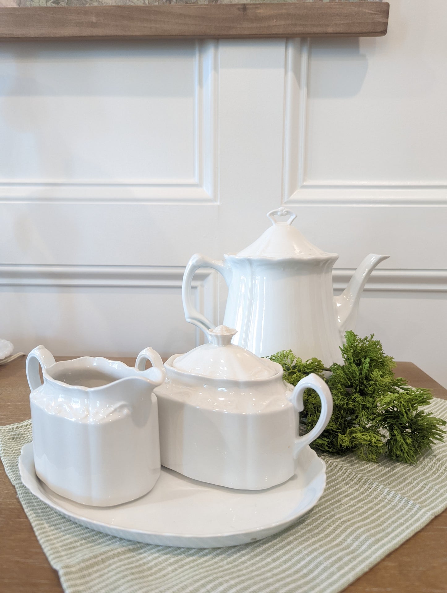 4 Piece Tea Set Rosenthal Baronesse and Ironstone