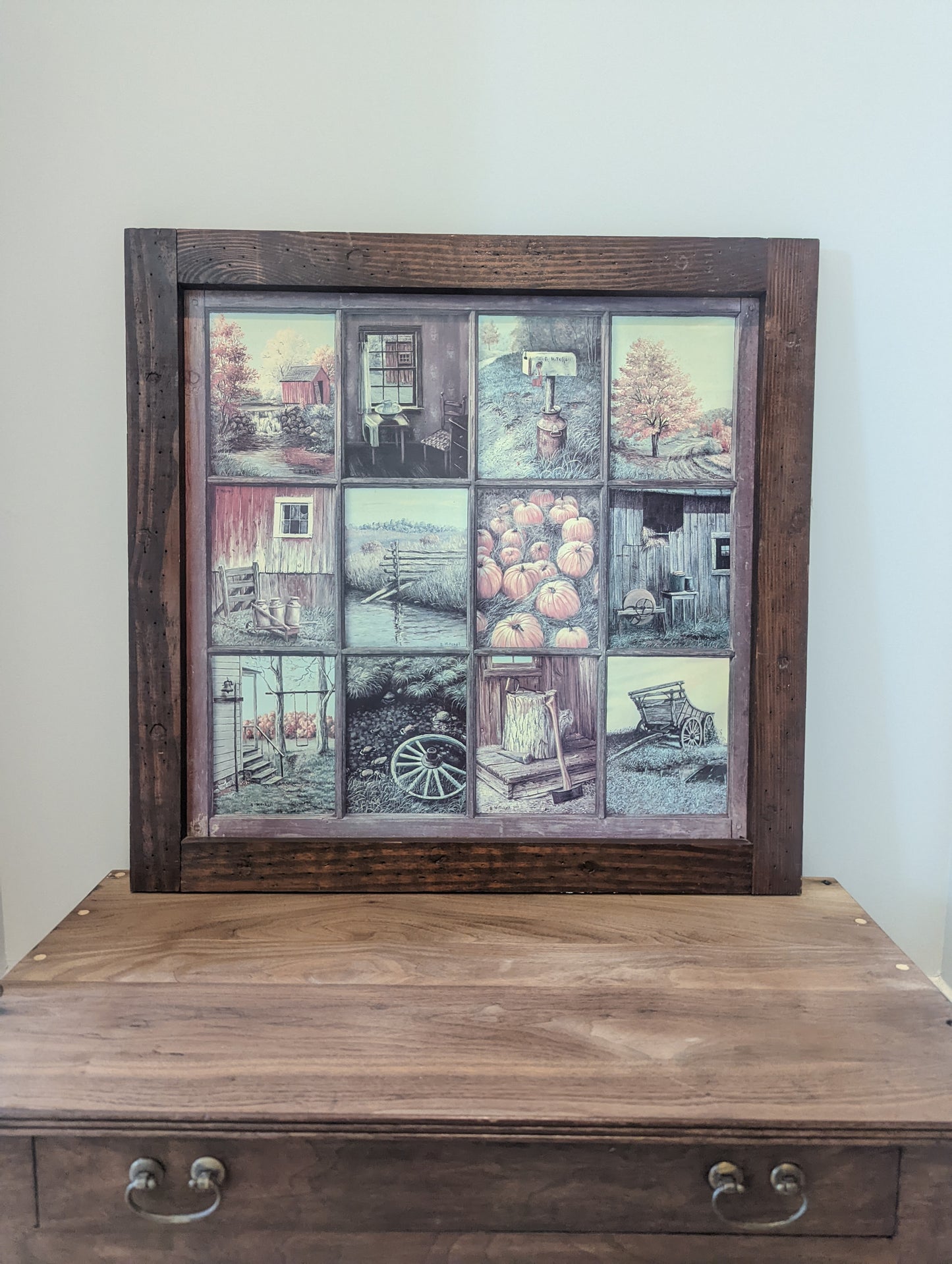 Vintage Fall Landscape Art 🍂🍁