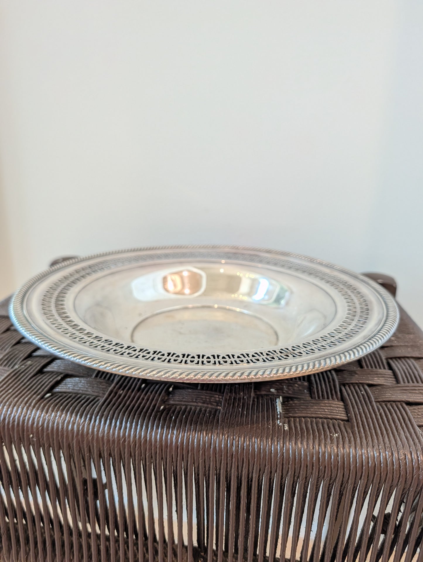 Vintage Wm. Rogers Silver-Plated Pierced Bowl