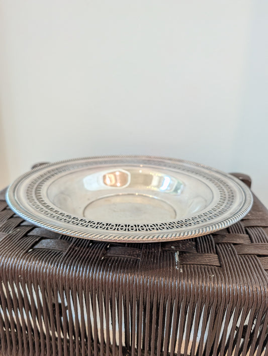 Vintage Wm. Rogers Silver-Plated Pierced Bowl