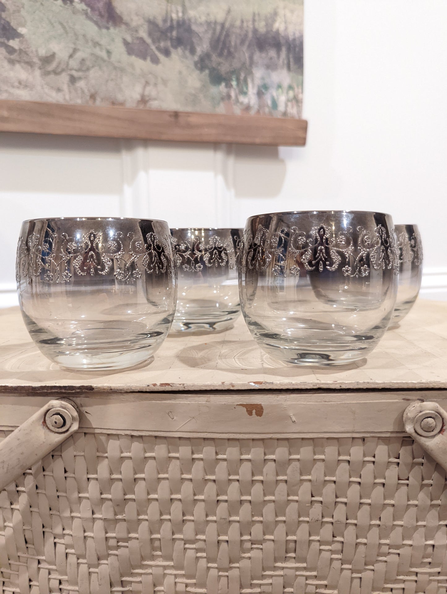 Vintage Mid-Century Modern (MCM) "roly-poly" glasses