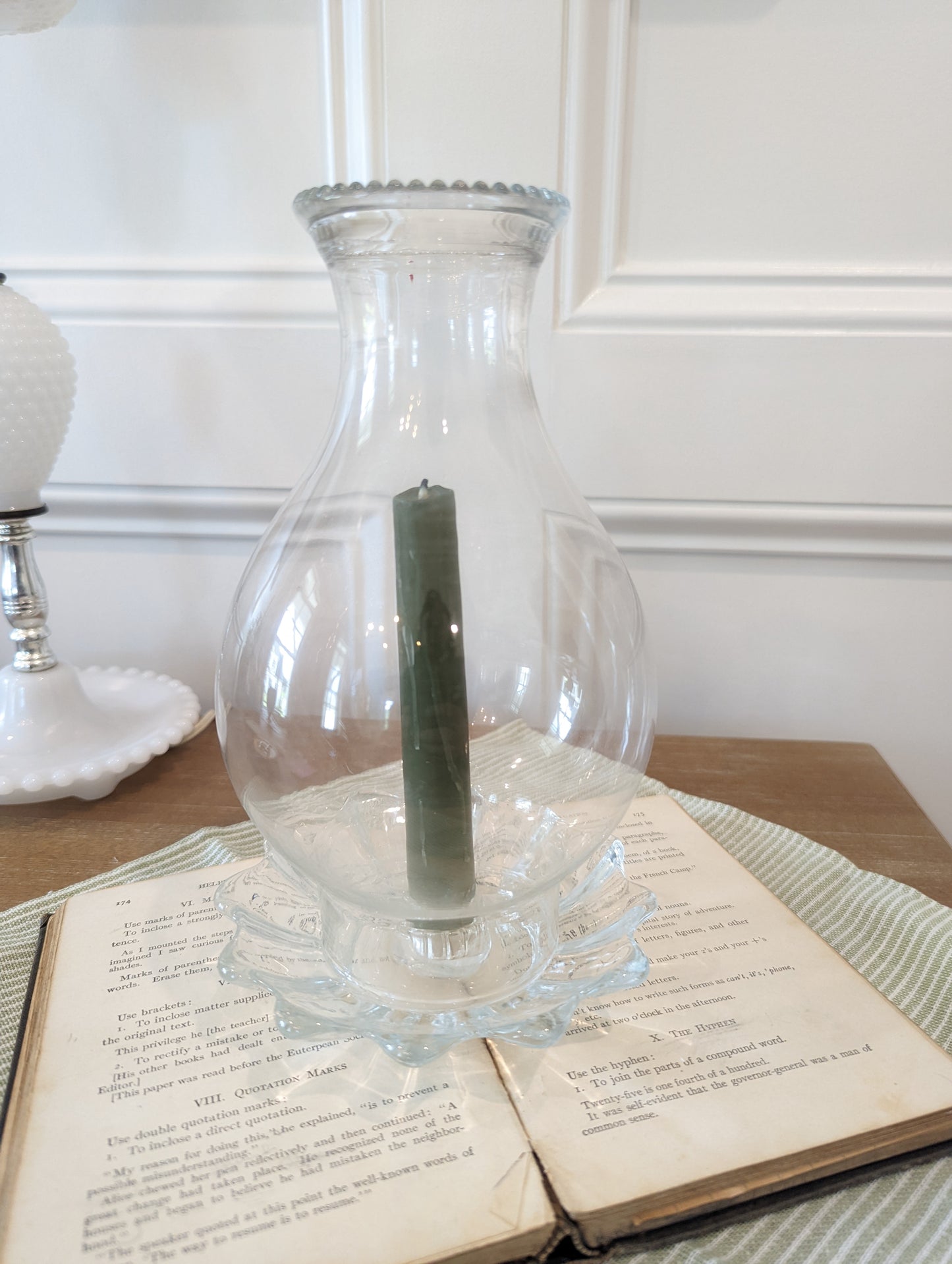 Glass Hurricane Lantern