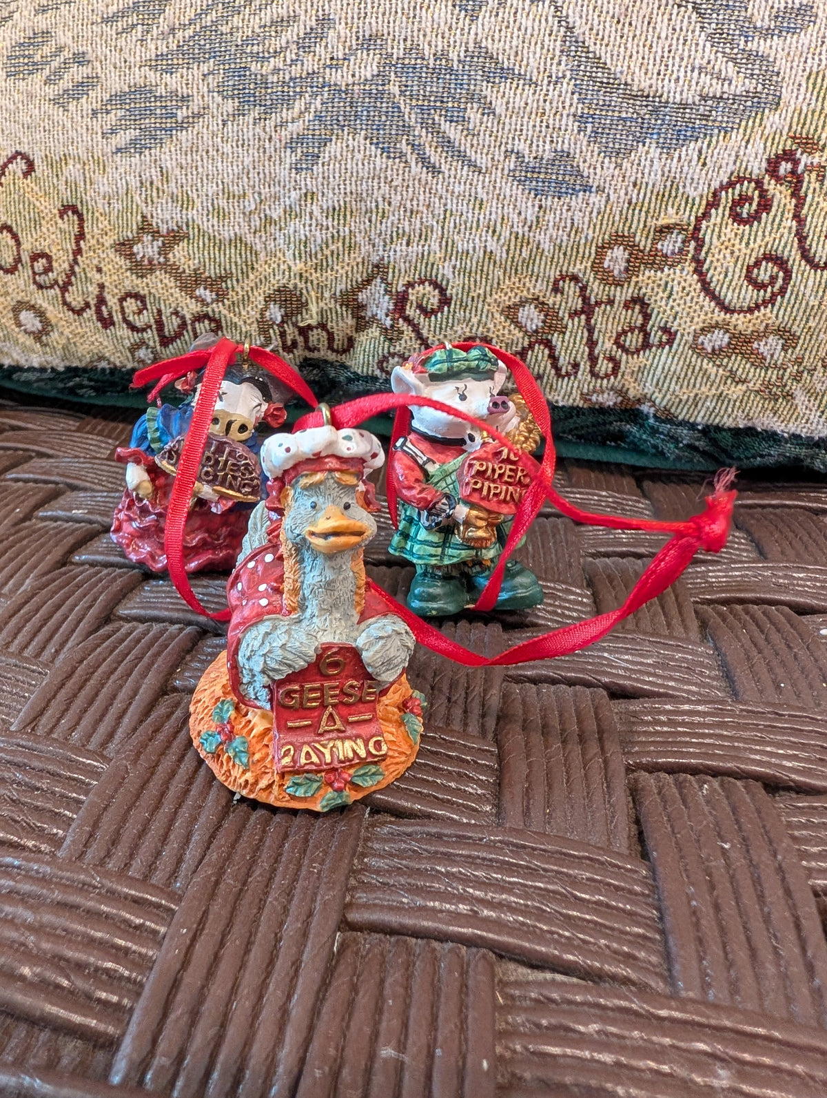 Qty 3 Ornaments figurine ornaments
