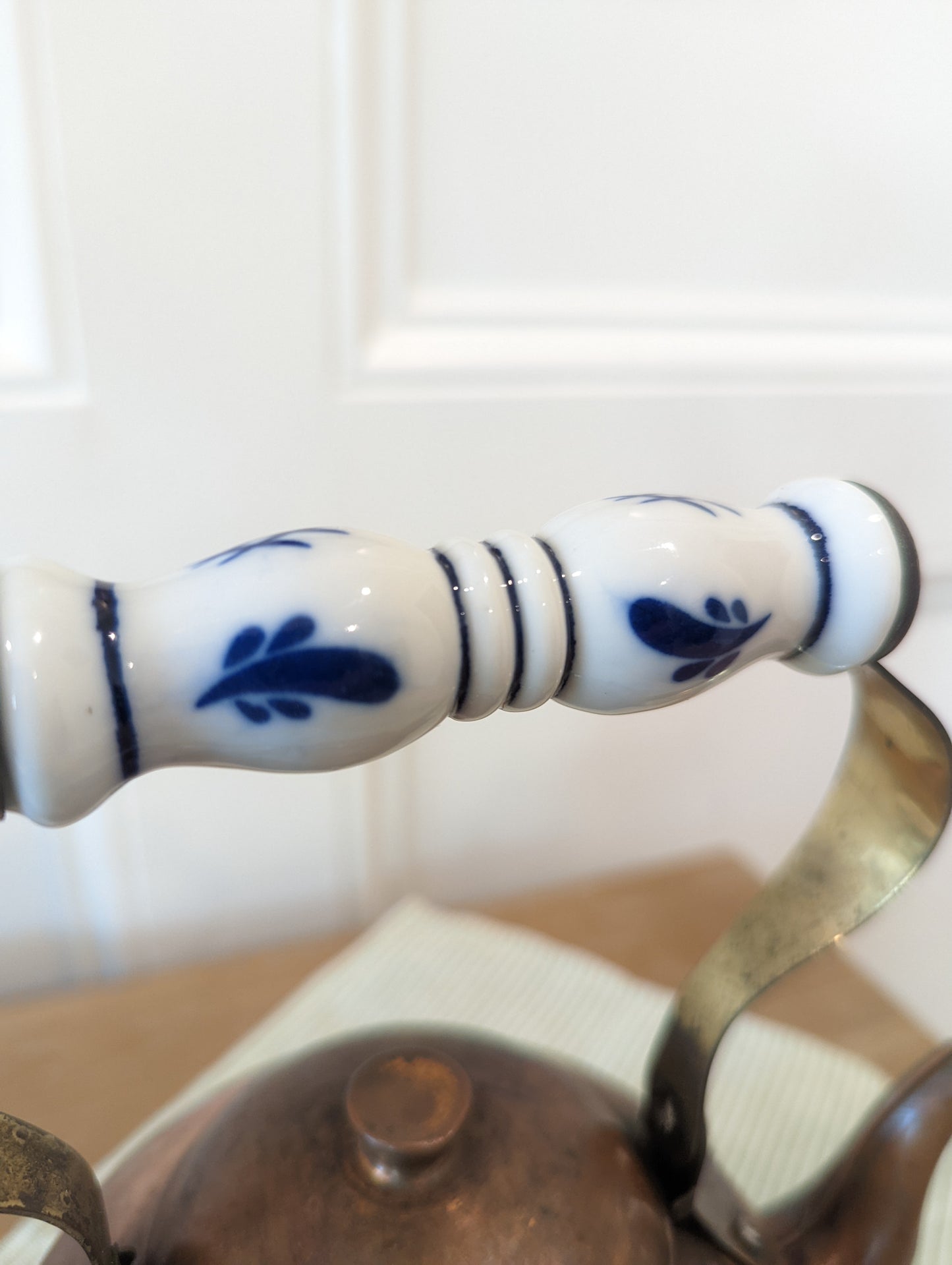 Copper Kettle with Blue 💙 Handle