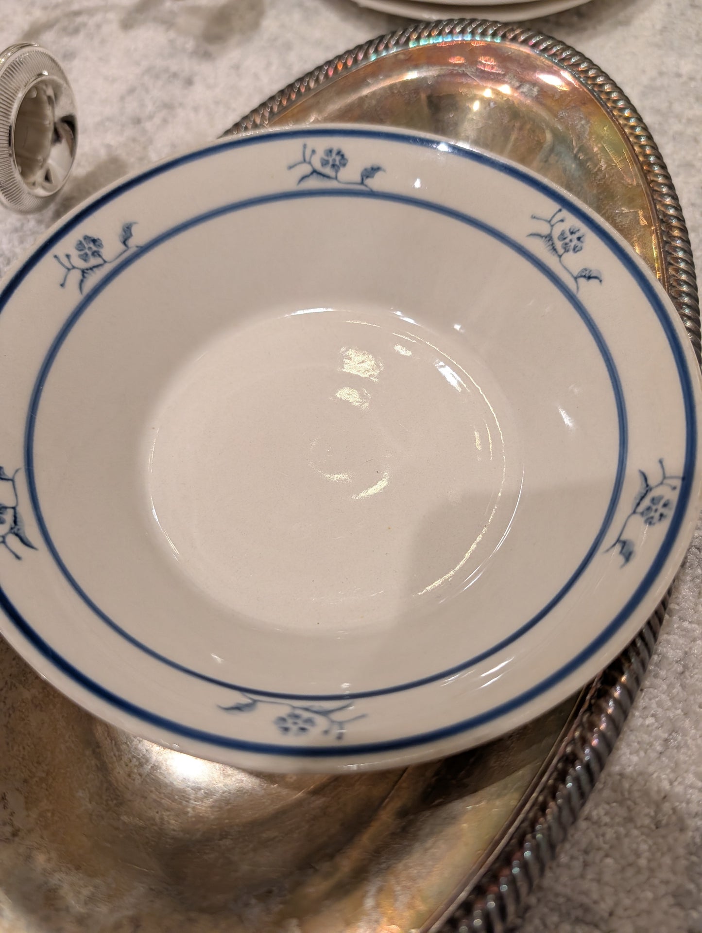 Blue Floral Bowl