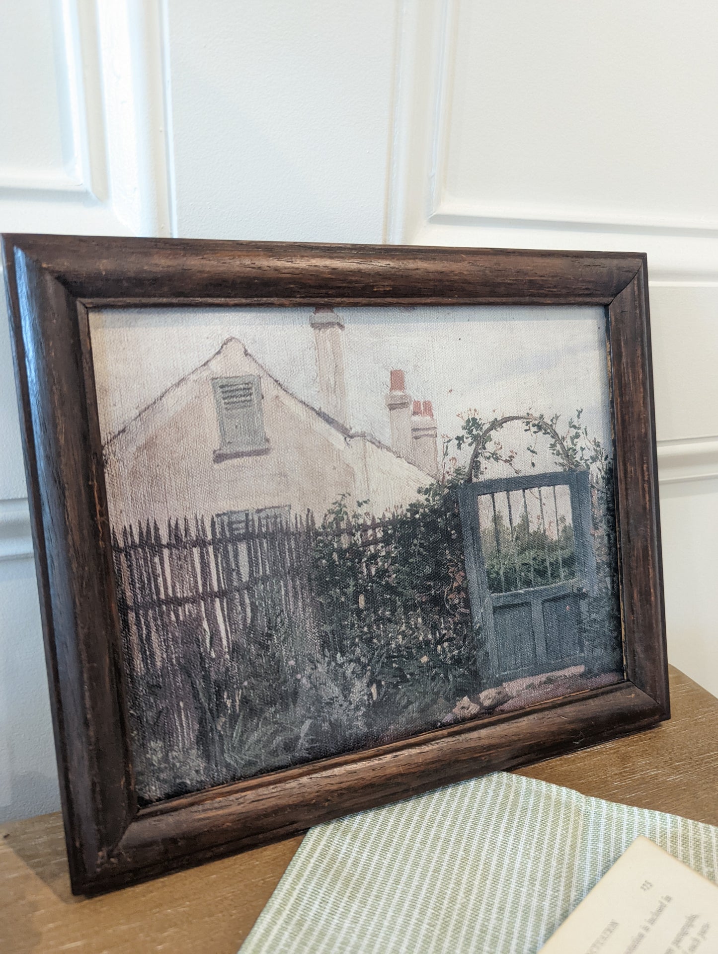 Garden Gate Print in Dark Frame (8x10)