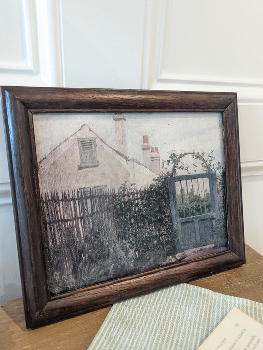 Garden Gate Print in Dark Frame (8x10)