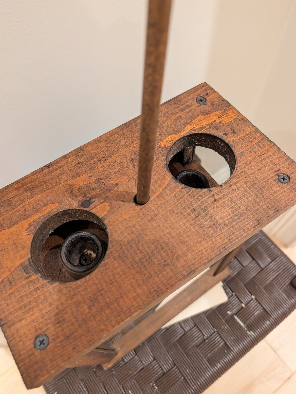 Frontier-Style Wooden Candle Lantern