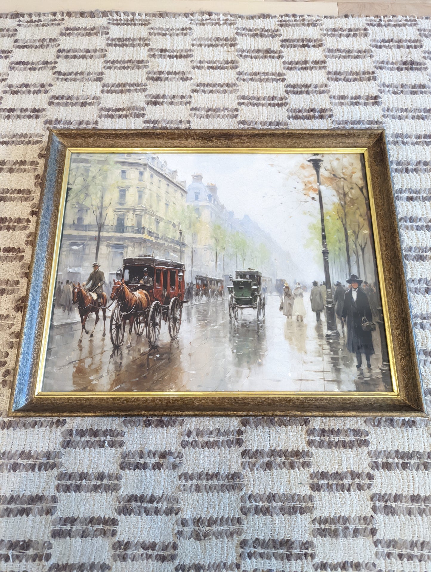 Fall 🍁 Scene in Vintage Frame 16x20