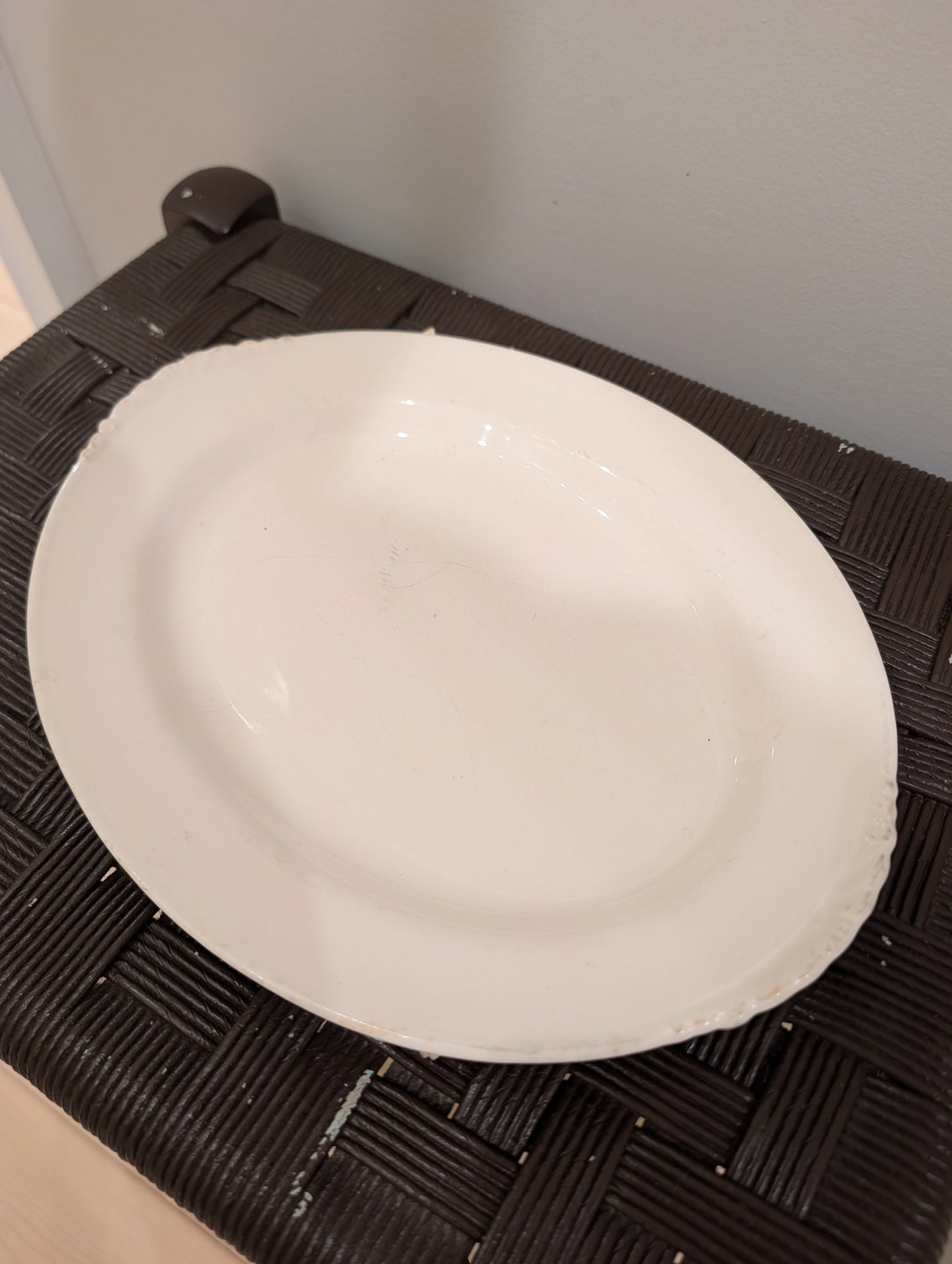 Vintage Homer Laughlin Eggshell Nautilus Oval Serving Platter