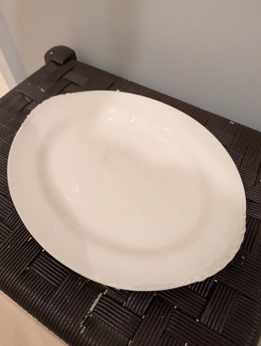 Vintage Homer Laughlin Eggshell Nautilus Oval Serving Platter