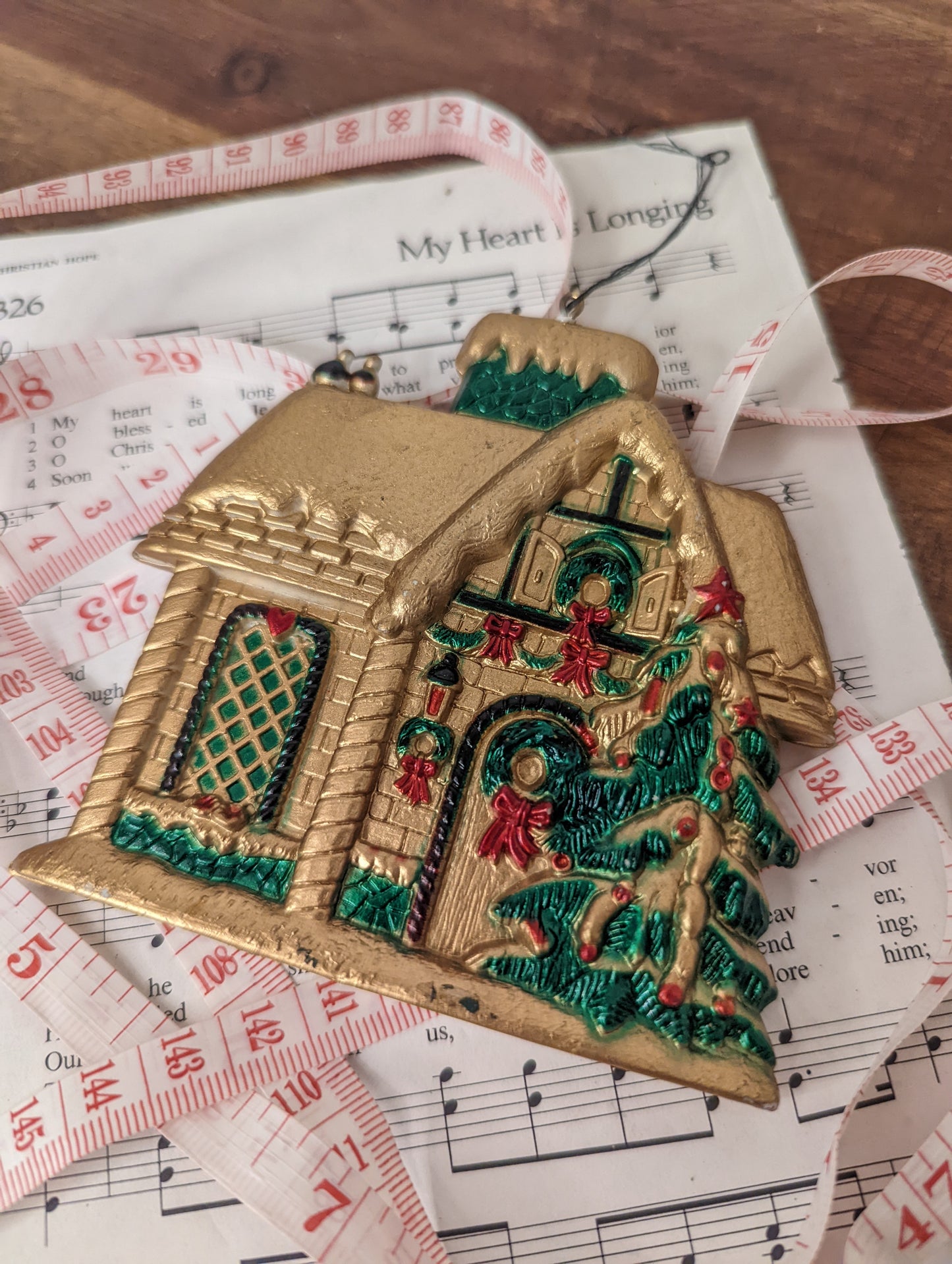 Vintage Christmas Ornaments House