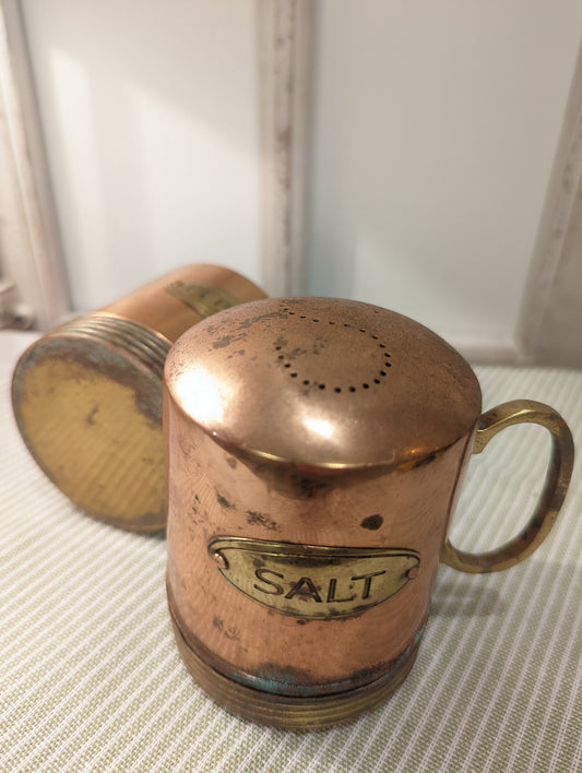 Copper Salt and Pepper Shakers