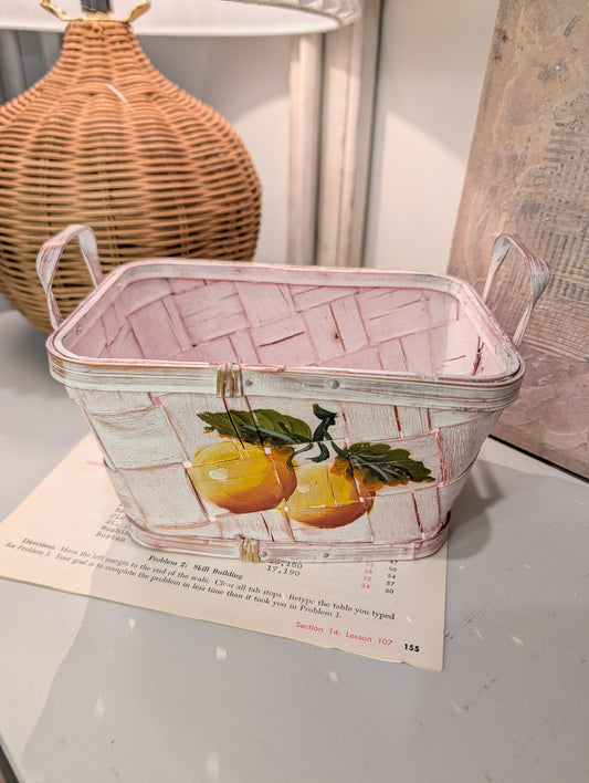 Hand Painted Basket