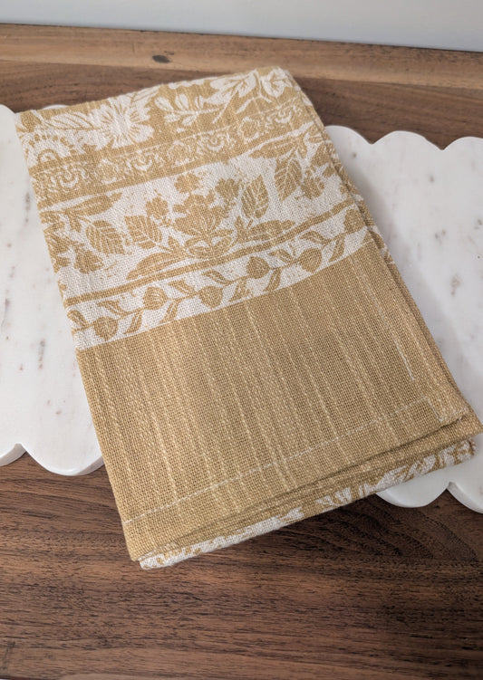 Floral Kitchen Towel (Yellow 💛)