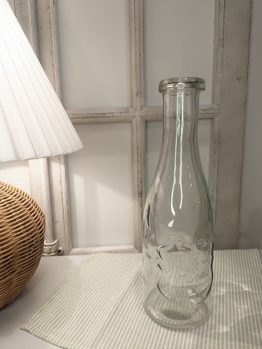 Glass Fruit and Soda Bottle