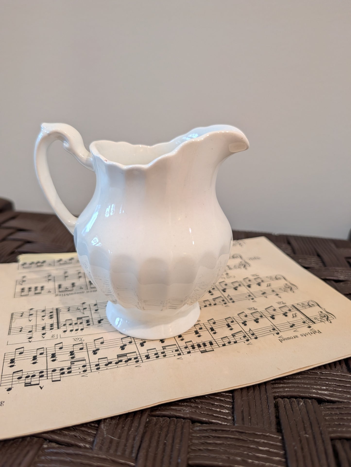 Vintage J&G Meakin "Classic White" Ironstone Creamer