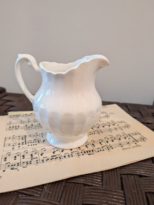 Vintage J&G Meakin "Classic White" Ironstone Creamer