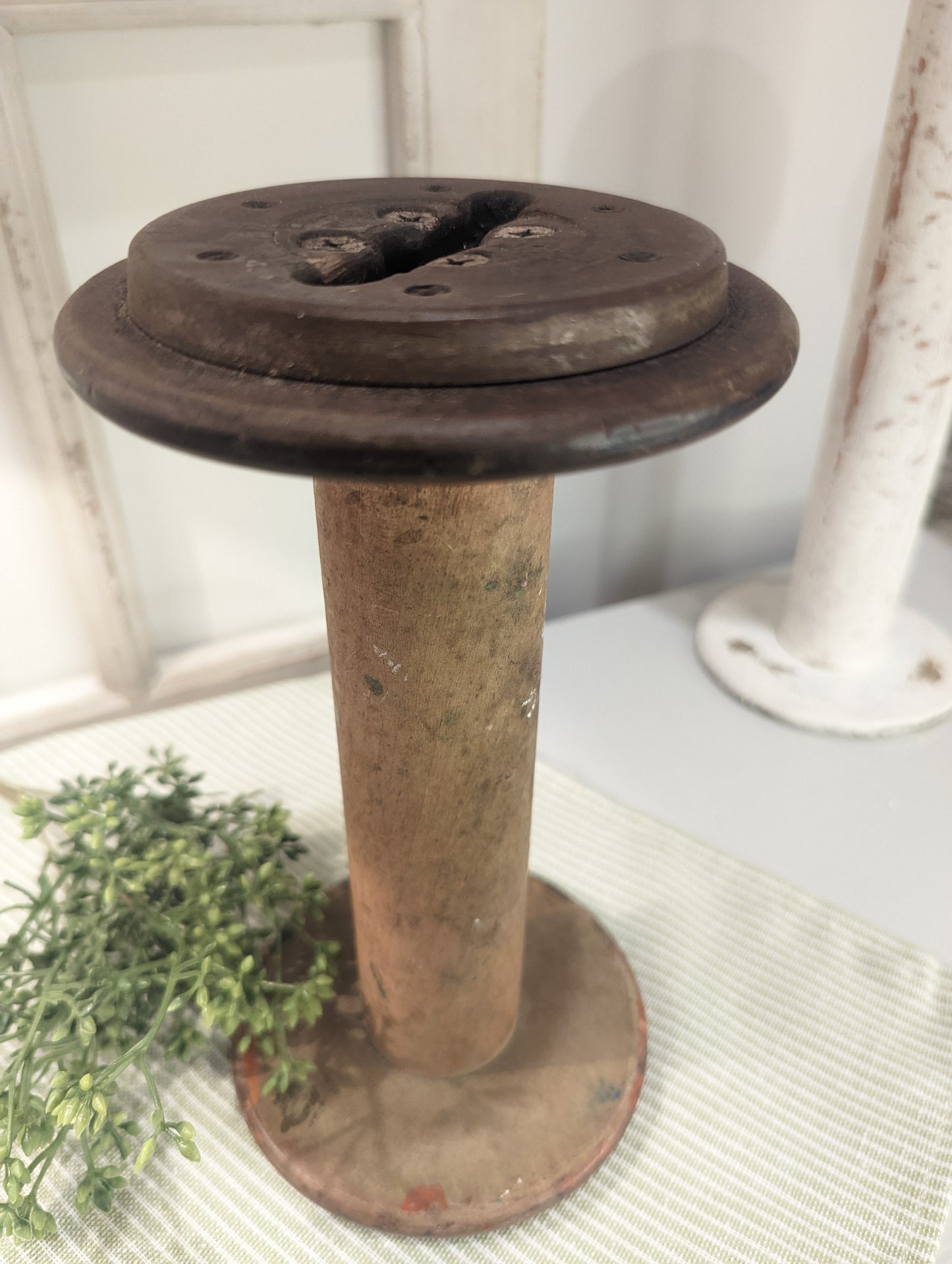 Vintage Wood  Thread Spool 🧵