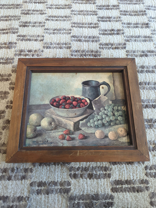 Fruit in Wood Frame (8x10)