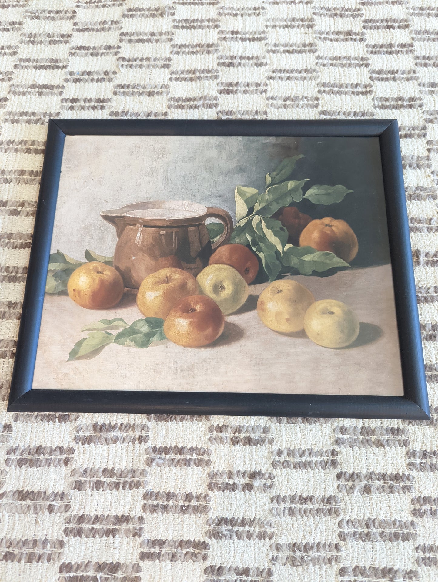 Apples in Lamp Black Frame (16x20)