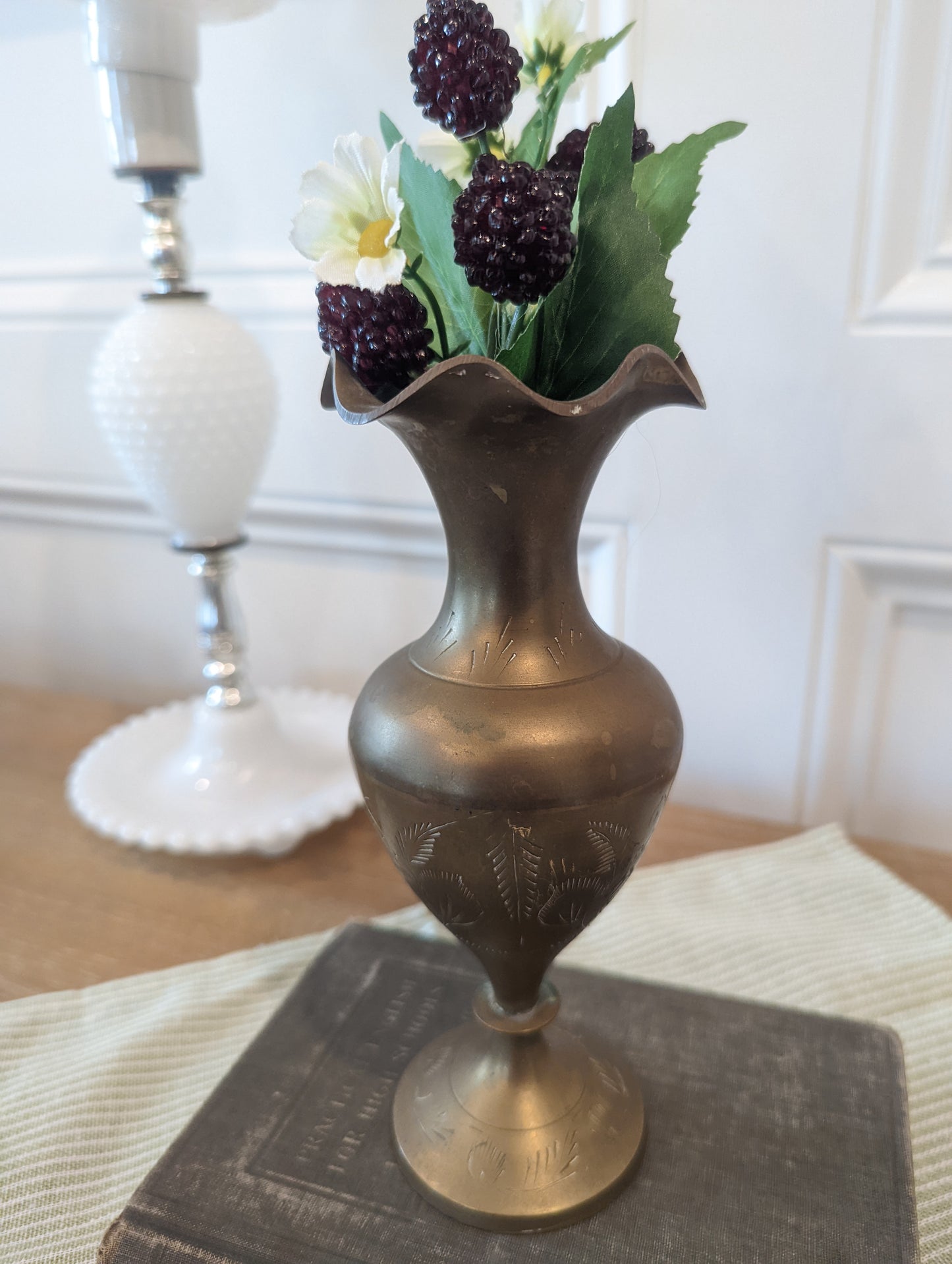 Brass Floral Vase