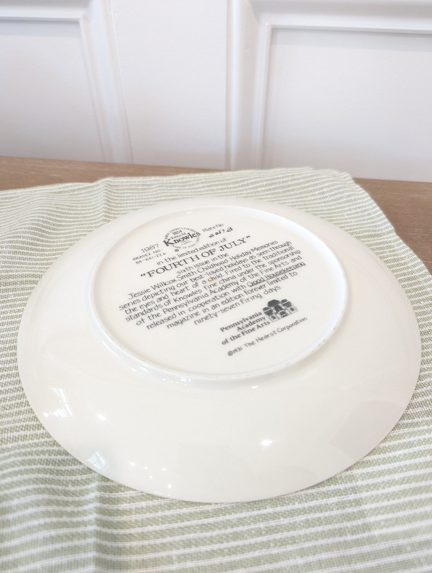 Bradford Knowles Collectible Plate