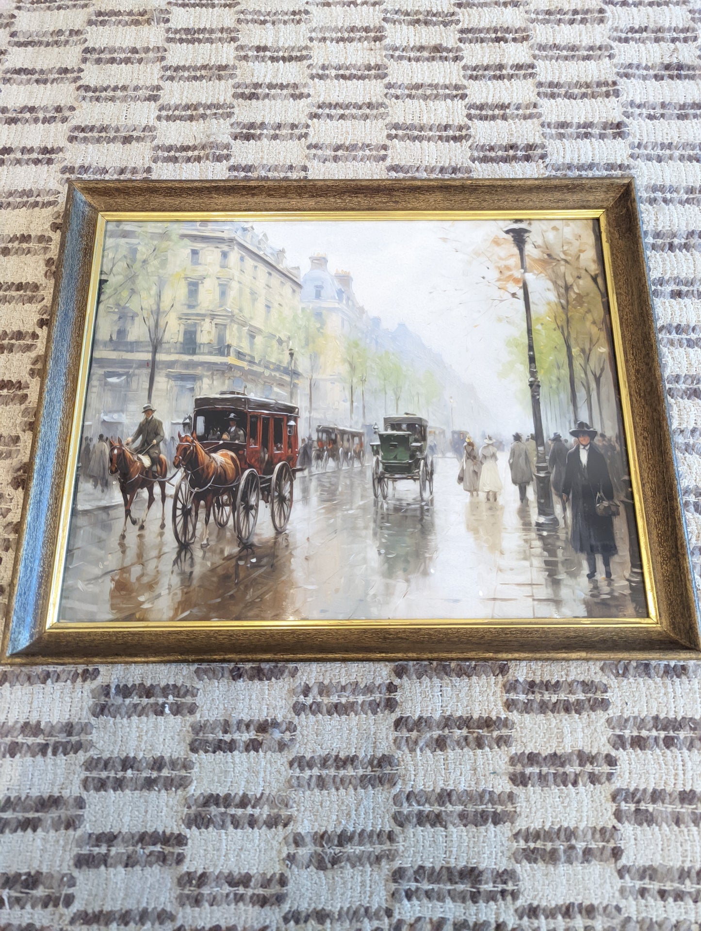 Fall 🍁 Scene in Vintage Frame 16x20