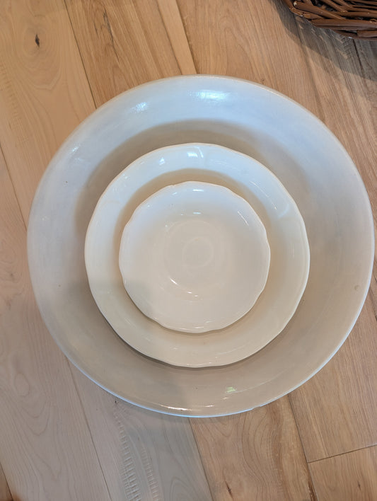 Three antique dishes