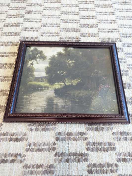 River Print in Dark Frame 11x14
