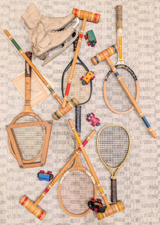 Vintage Rackets (Set of 5)