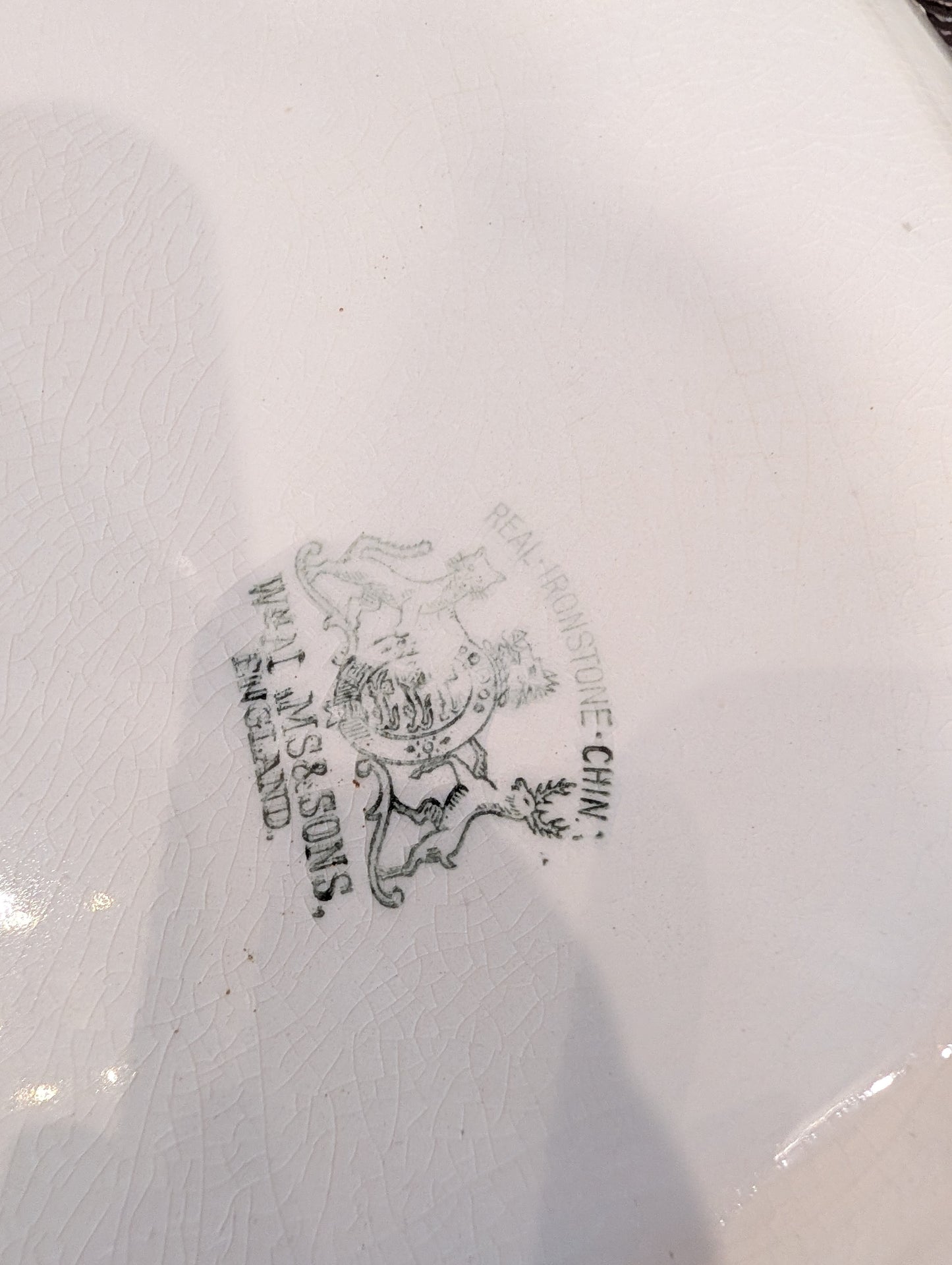 Vintage Cream Ironstone Style Oval Serving Platter – Scalloped Edge