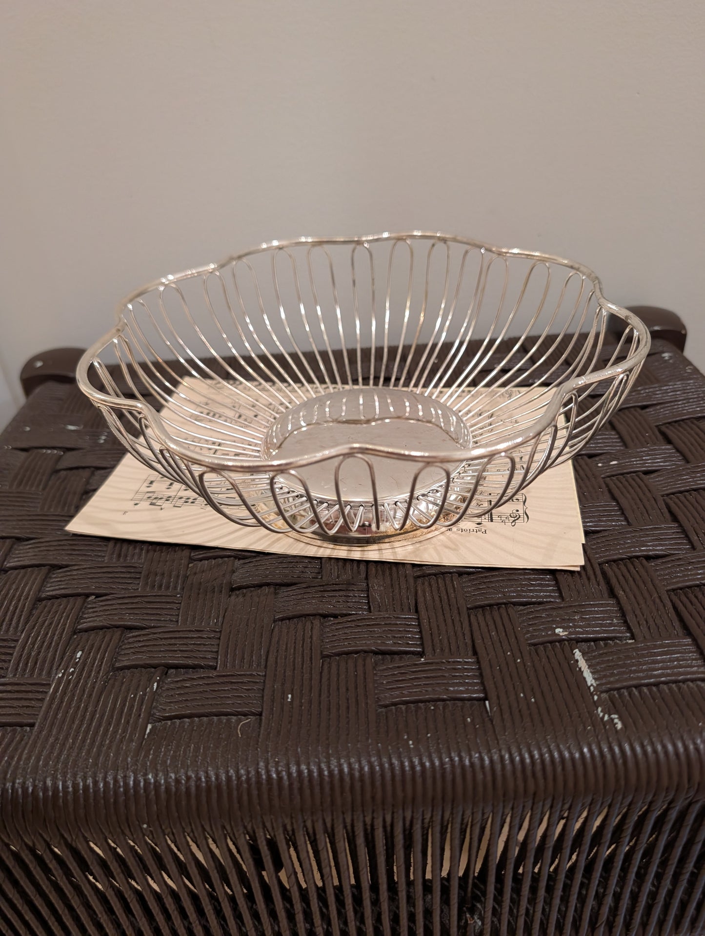 Vintage Woven Wire Basket