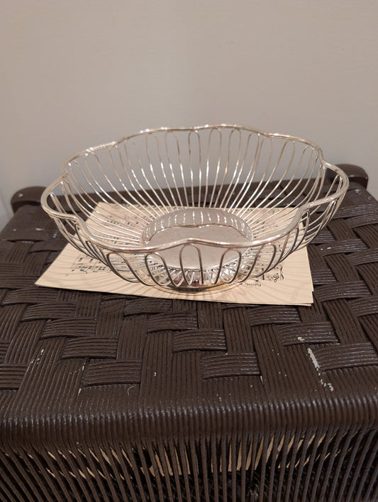 Vintage Woven Wire Basket