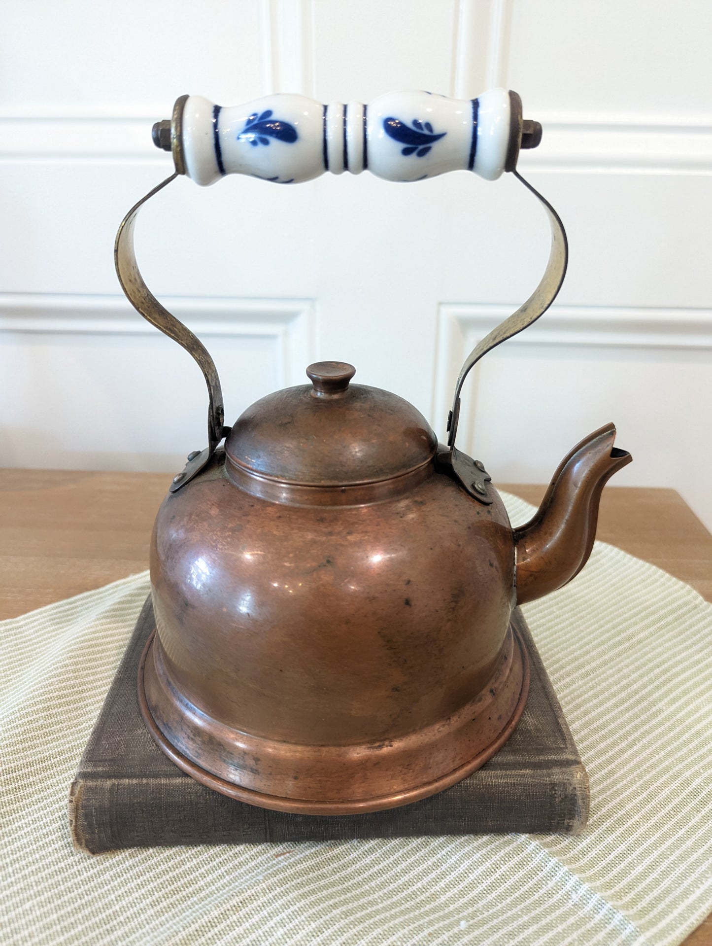 Copper Kettle with Blue 💙 Handle
