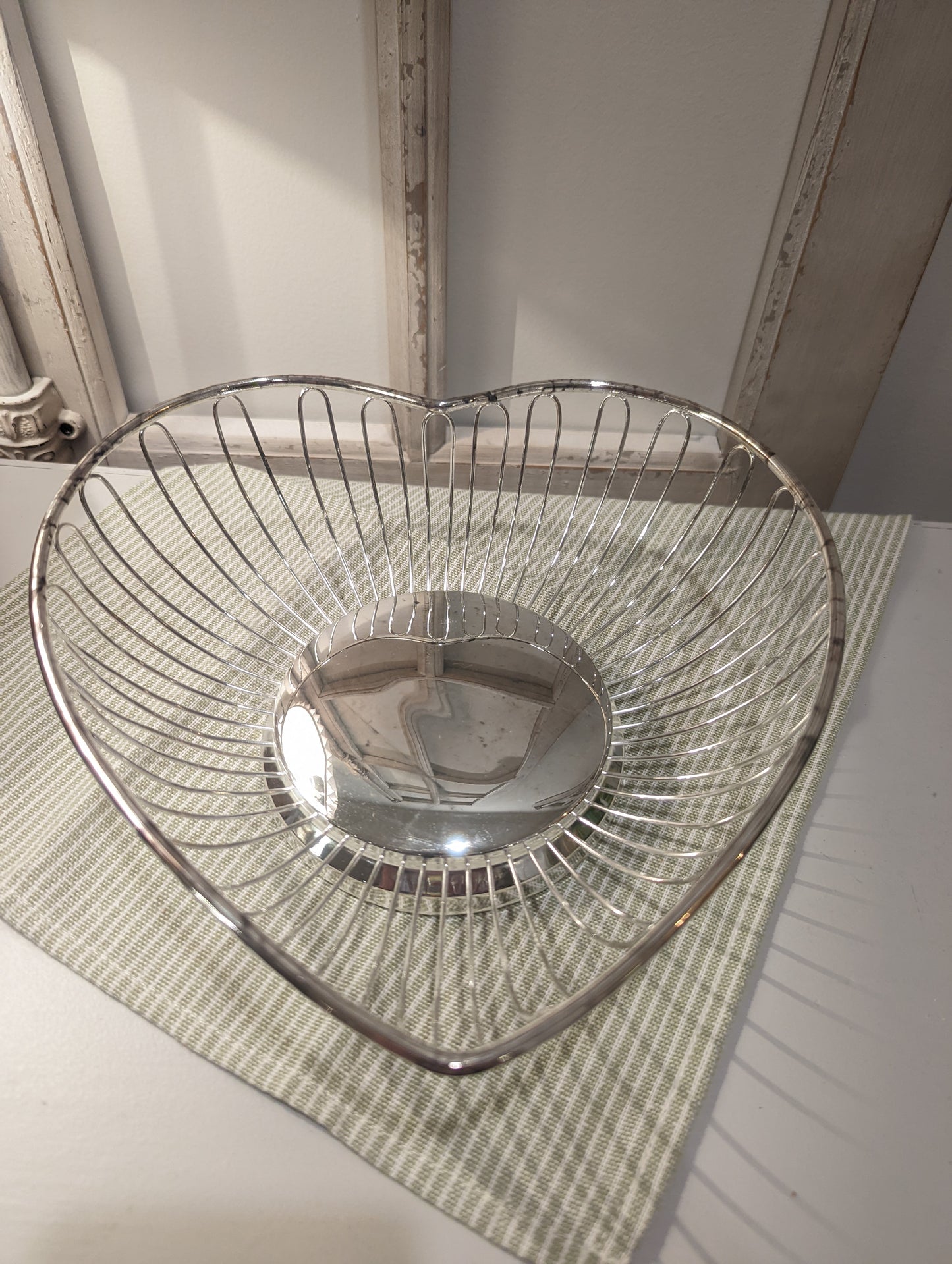 Heart Shaped Metal Basket