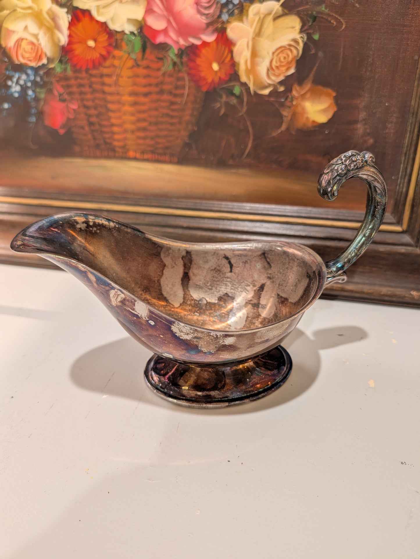 Silver Gravy Bowl