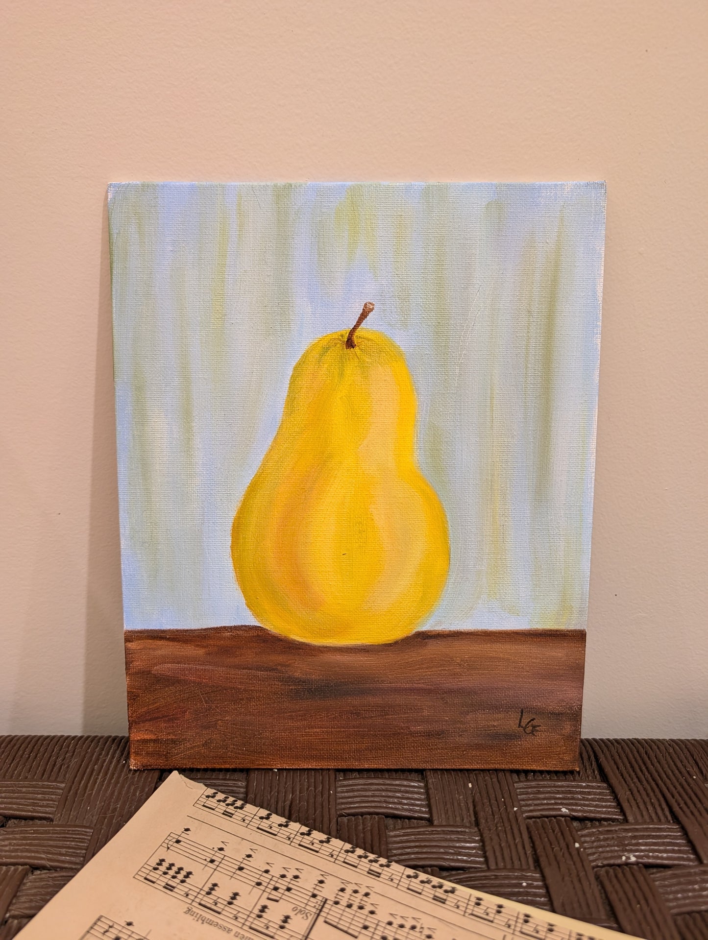 Acrylic Pear Painting