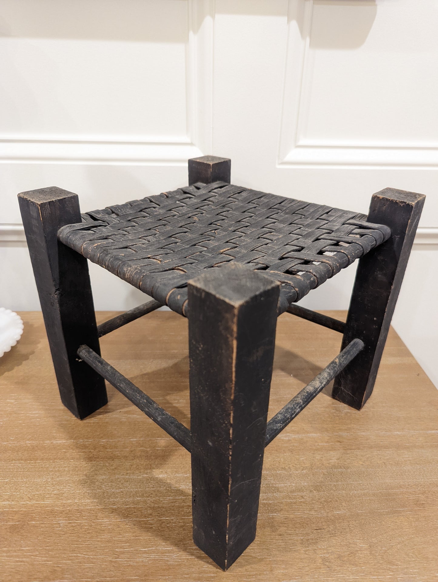 Black Foot Stool Plant Stand