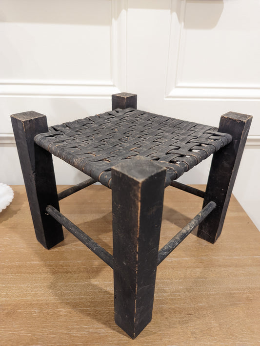 Black Foot Stool Plant Stand
