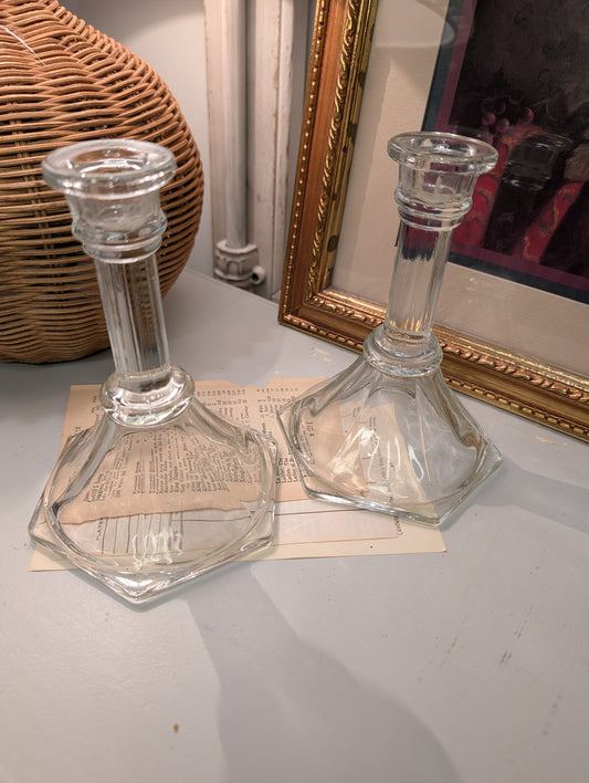 Glass Candle Holders