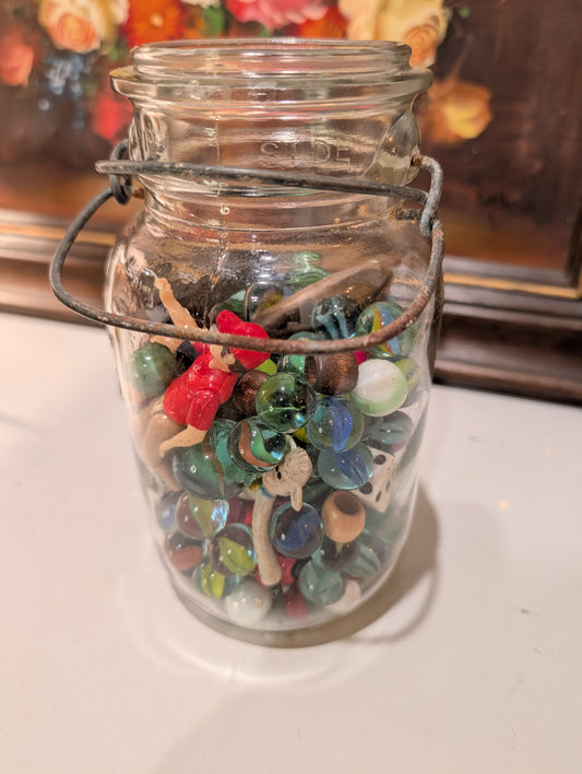Jar of Vintage Trinkets